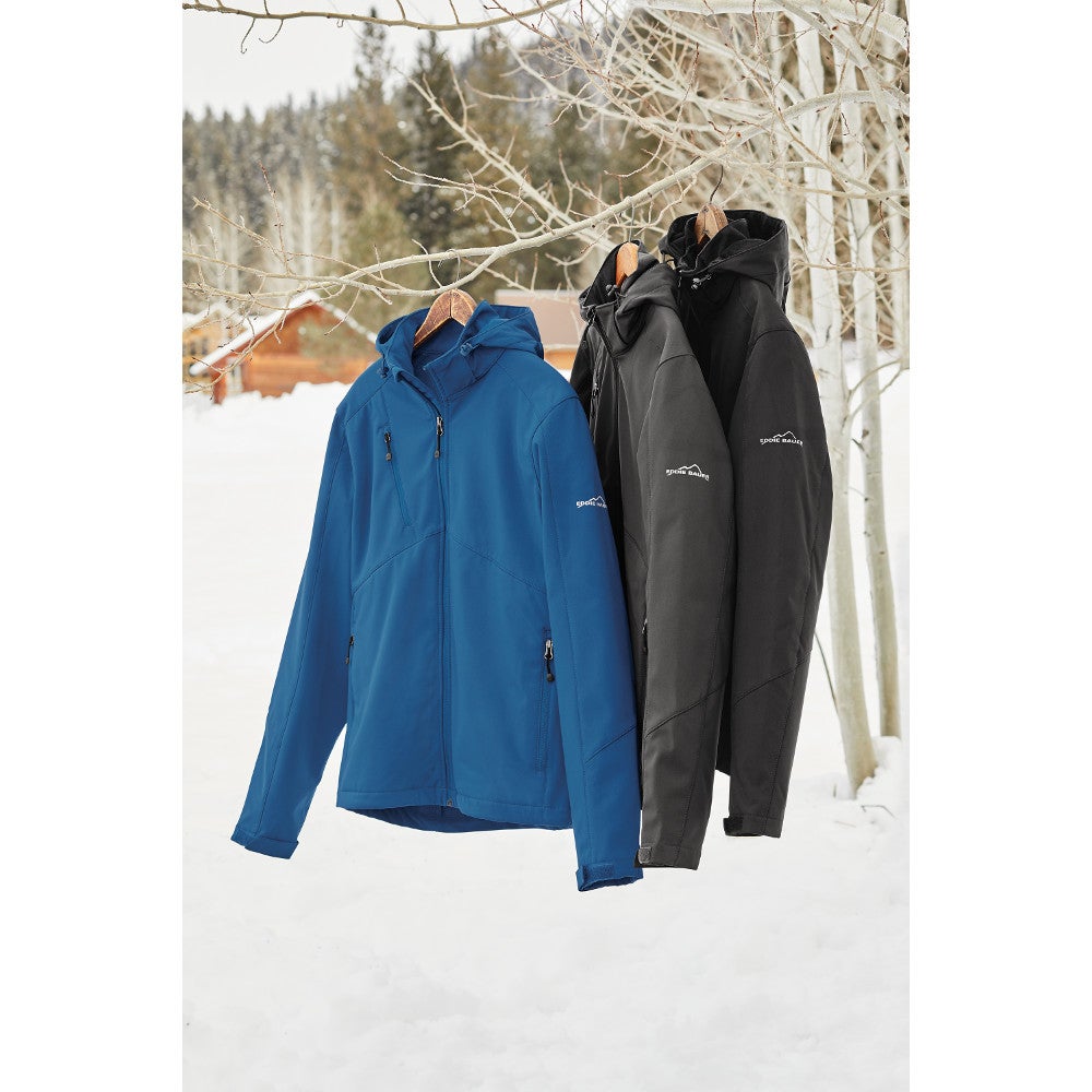 Eddie bauer men's hooded soft shell parka top